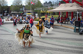First Nations dance - Spirit Square Campbell River