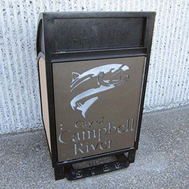 receptacles with logo